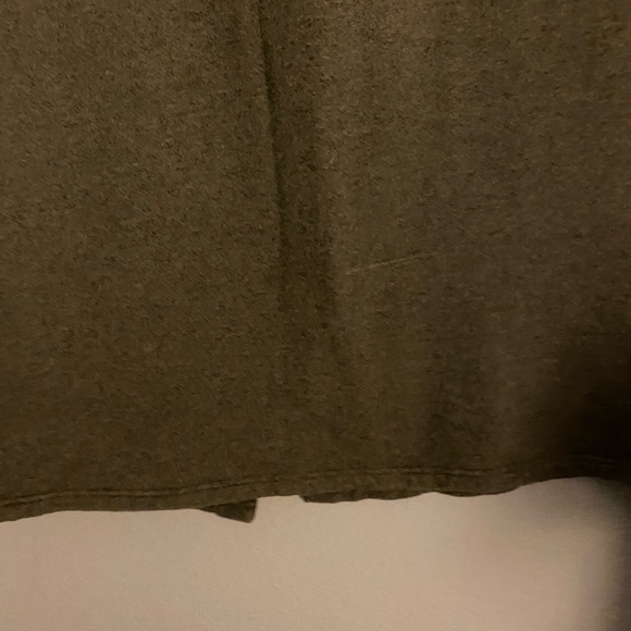 Lauren Ralph Lauren Heathered Olive Green Drawstring Waist Preppy Maxi Skirt M - Picture 4 of 14